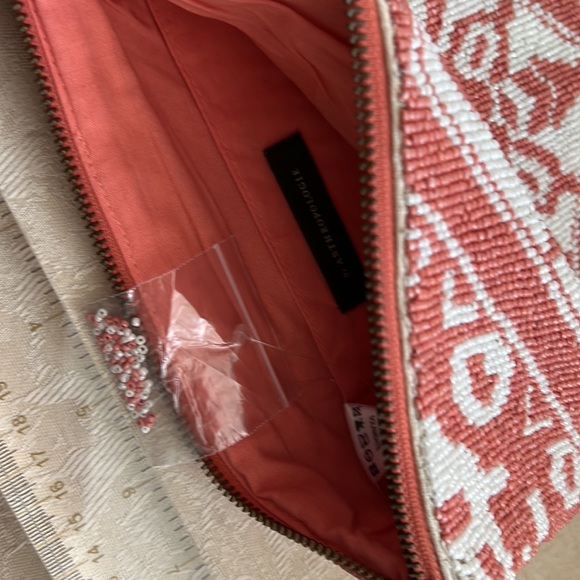 Anthropologie Augusta Beaded Clutch with zipper and tassel - Picture 9 of 12